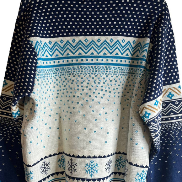 NWT Shinesty Samuel Adams Beer Ski Fair isle Holiday Sweater XL Unisex Oversized - Picture 6 of 7